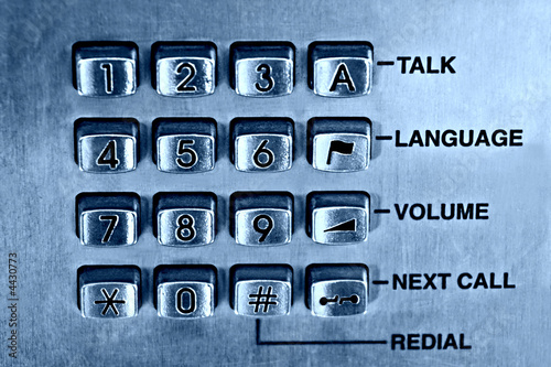 Phone keypad photo