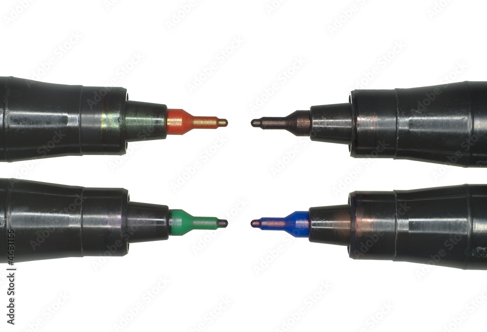 Four color pens w/ Path Four color pens w/ Path
