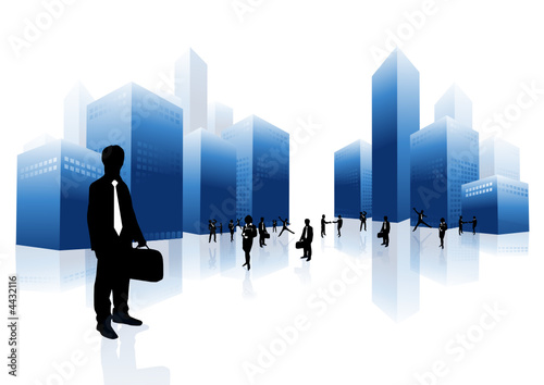 Business team in the city