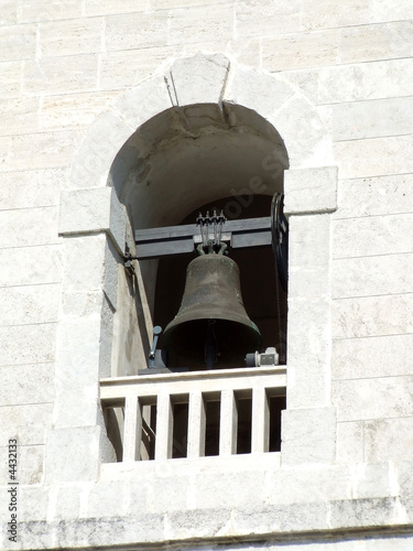 Detail of the bell tower building
