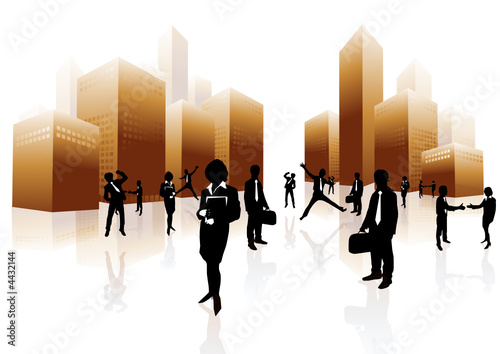 Business team in the city