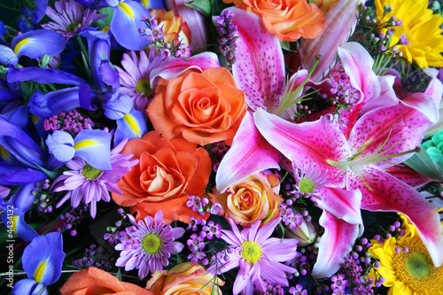 Vibrant bouquet of flowers