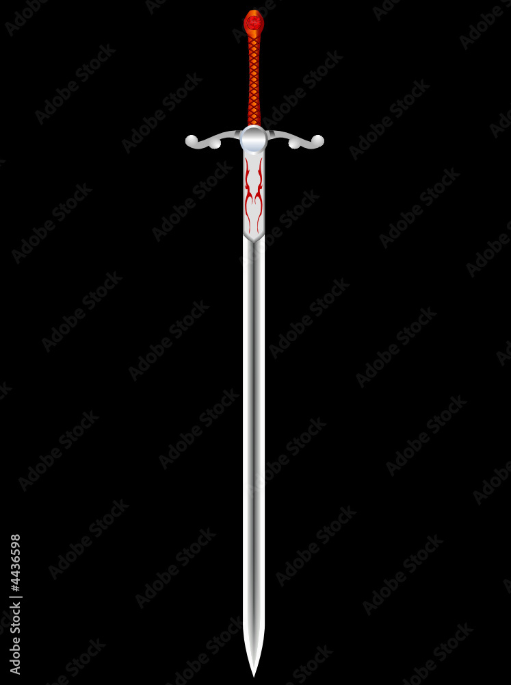 Steel sword of the knight Steel sword of the knight