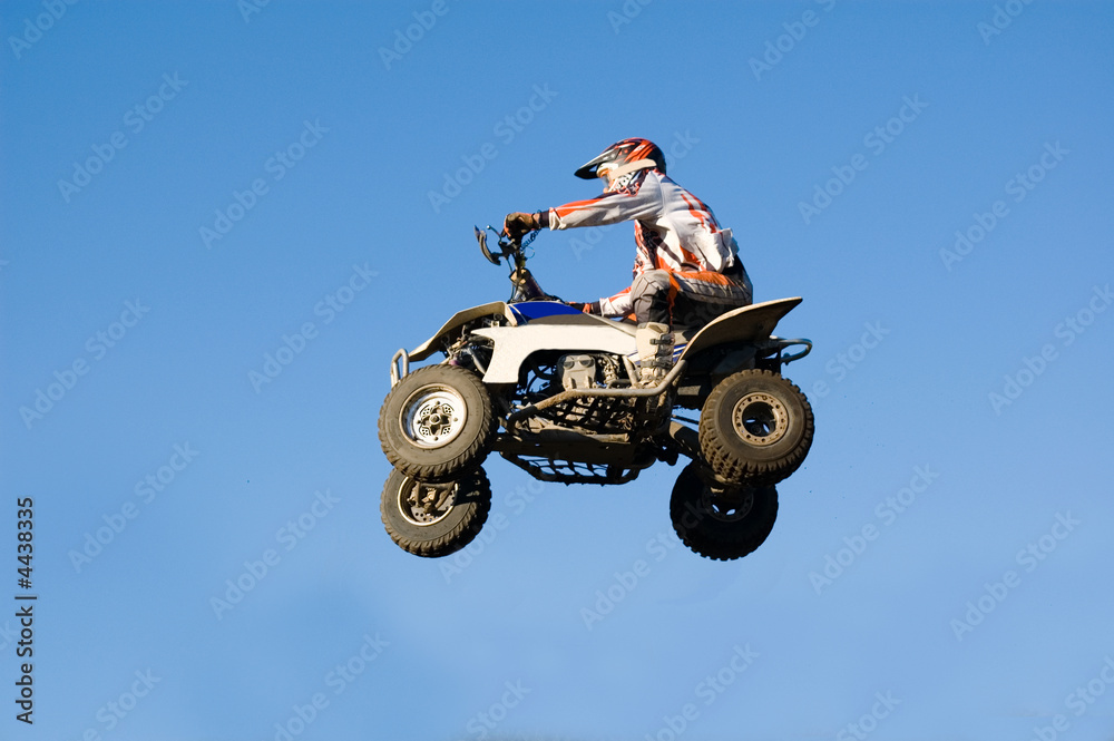 Flying quad bike Photos | Adobe Stock
