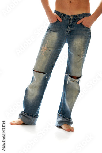 Obraz na plátne torn jeans