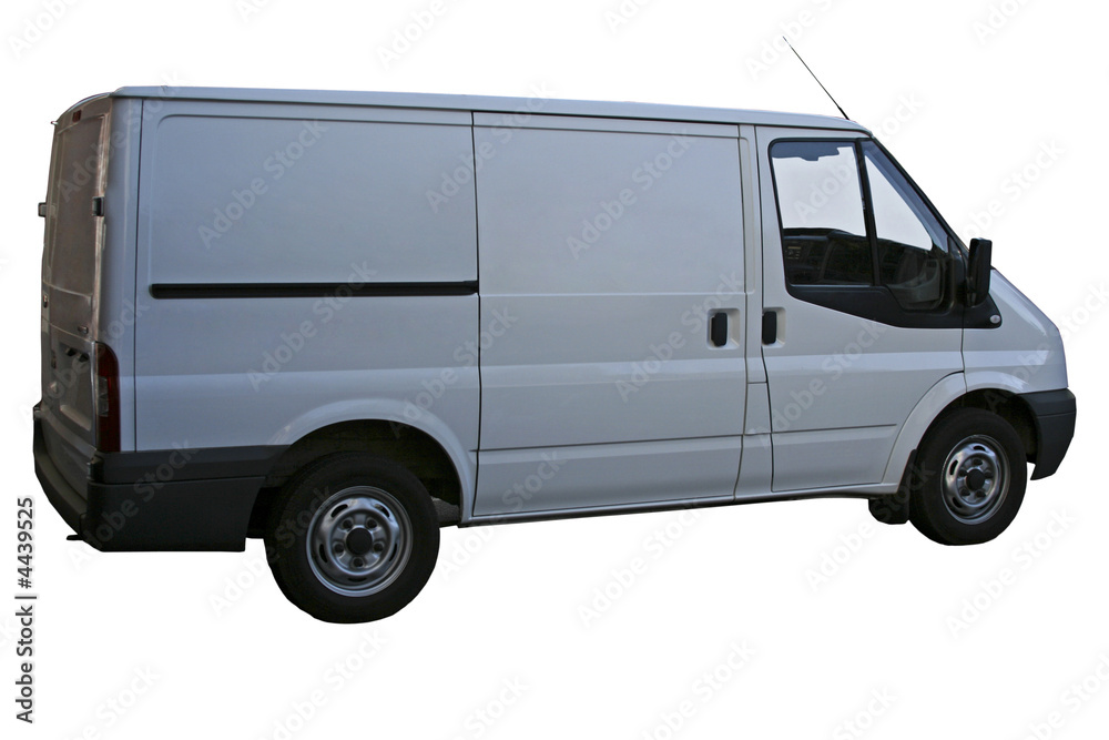 white cargo van