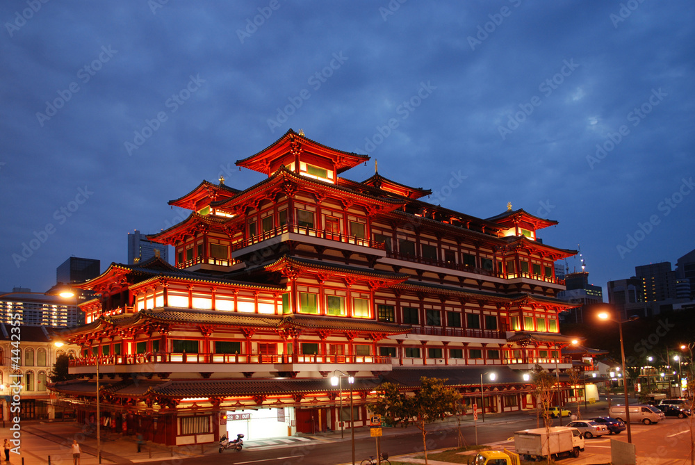 Tang dynasty style Chinese temple 