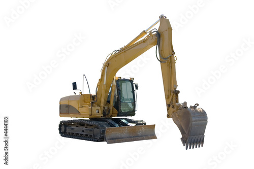 Excavator Isolated
