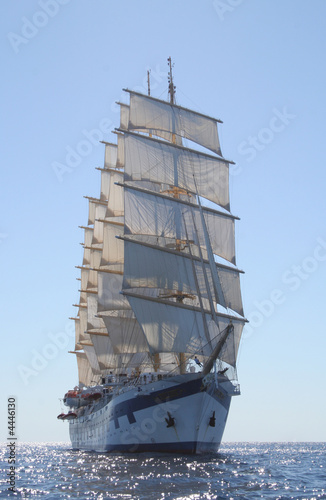Royal Clipper at anchor off Ponza, Italy