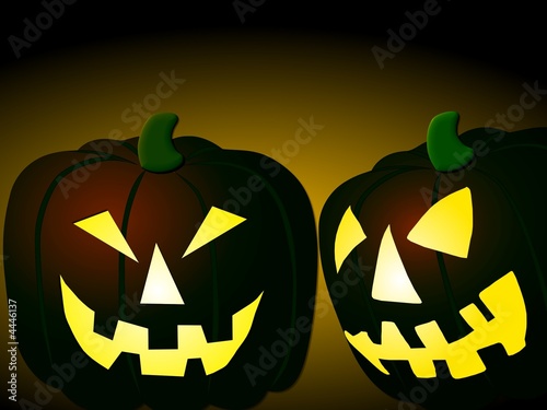 Gruselige Halloween Kürbisse