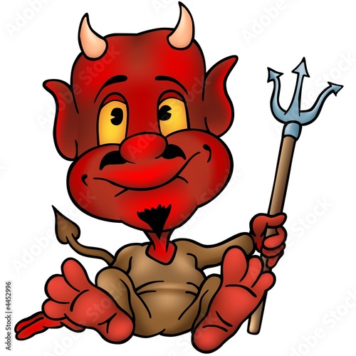 Red Devil with Trident