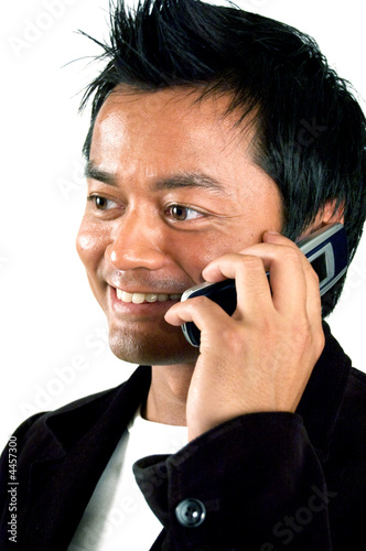 businessman on phone photo