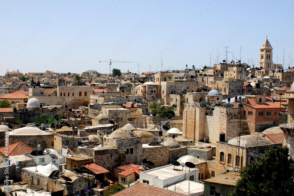 Jerusalem, view of the old city, Israel