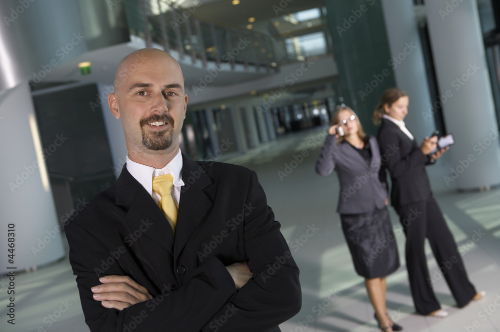 Business man smiling Business man smiling