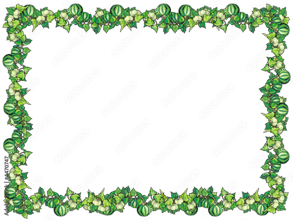 Thanksgiving frame with pumpkins