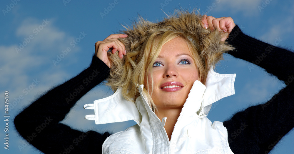 Naklejka premium beautiful woman