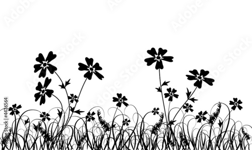 Grass and flower, vector © Tolchik