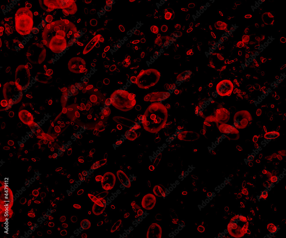Intense cluttering of blood cells