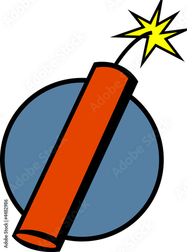 Bild auf Leinwand dynamite or fireworks stick cartridge