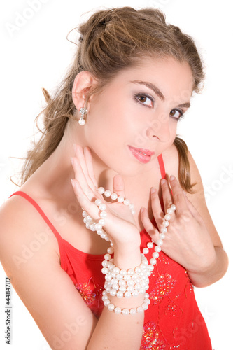 Girl with pearls