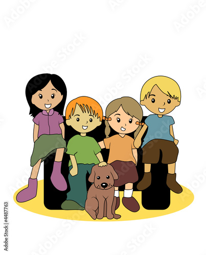 Kids Posing for the Camer