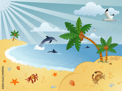 Fotografie Wonderful summer background