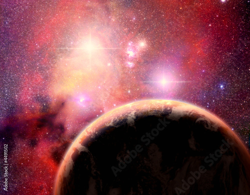 Planet in binary star system