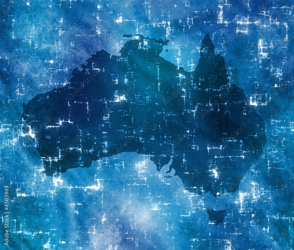 Fototapeta premium high tech australia map