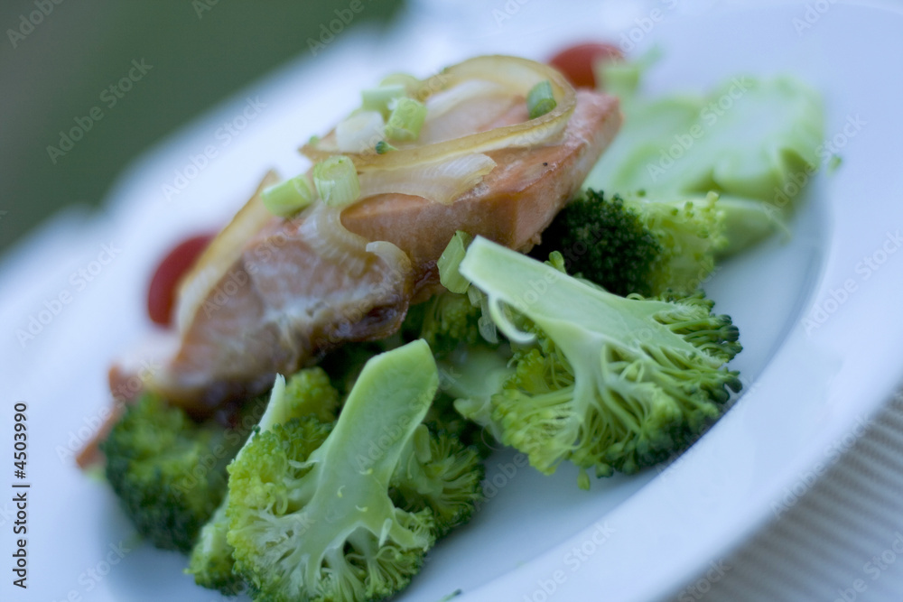 Salmon and Broccoli Salmon and Broccoli