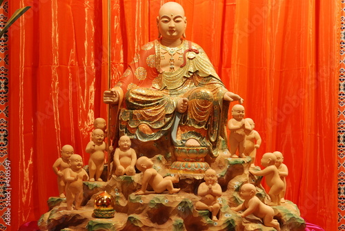 Buddha figure in the Chinese temple  photo