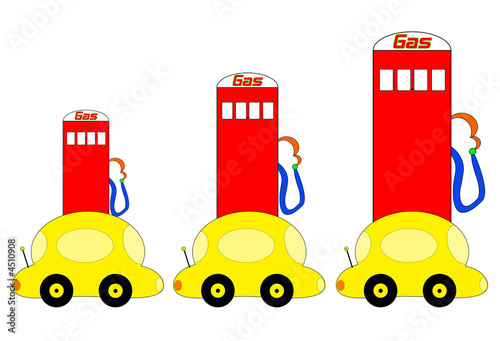 Rising Gas Prices Illustration