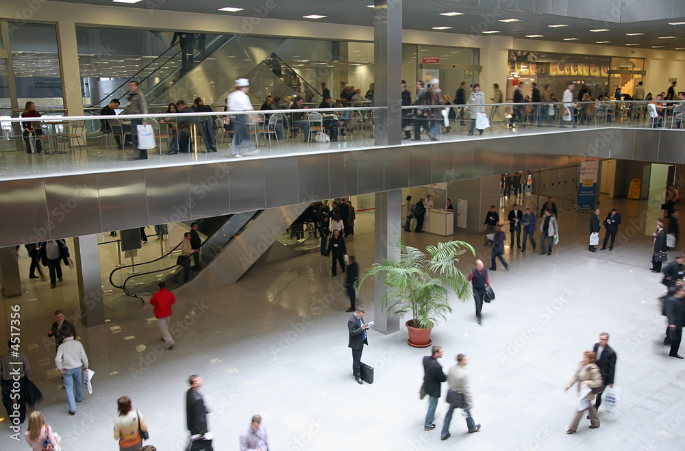 Obraz premium trade center hall