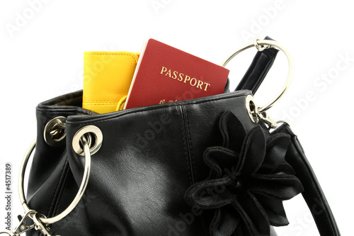 passport in a bag