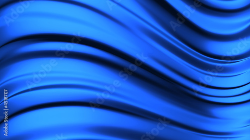 Abstract liquid blue background 3D rendering