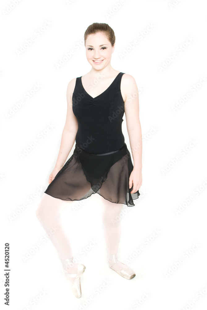 Fototapeta premium A young girl stretching
