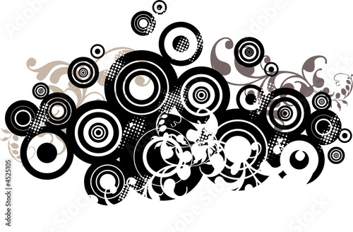 abstract background design with circles