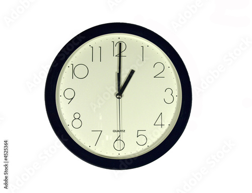 Clock at 1:00 o'clock
