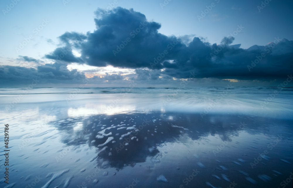 sunset on the beach