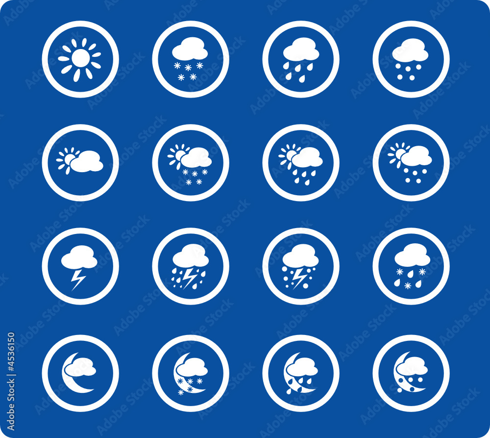 Weather vector iconset
