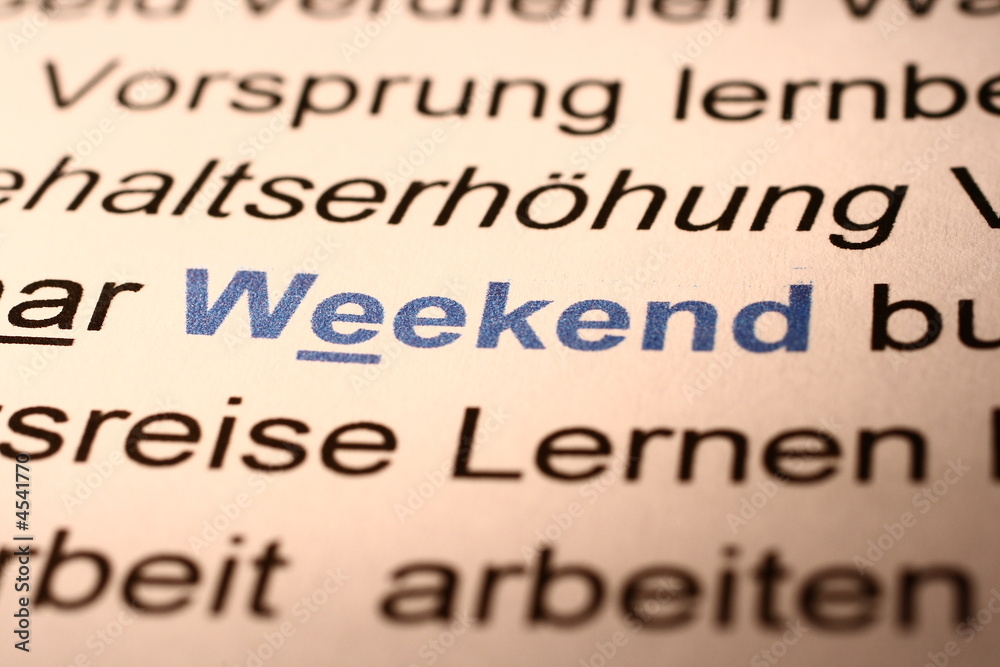 Fototapeta premium Weekend