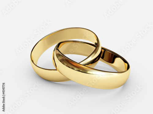 Connected wedding rings #4541776