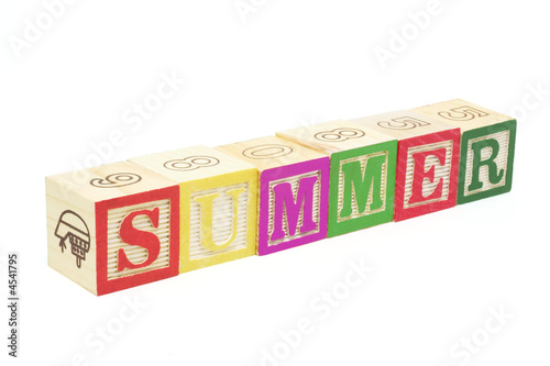 Alphabet Blocks - Summer