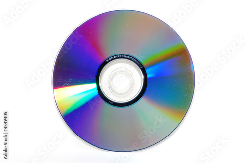 Laser disk isolated on a white background.