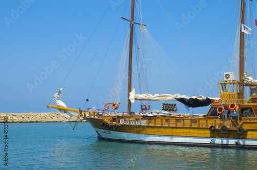 Boat in the ocean