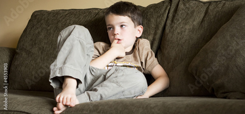 Boy Watching TV