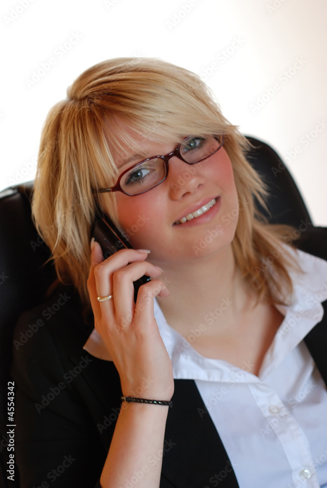Geschäftsfrau am telefon Geschäftsfrau am telefon
