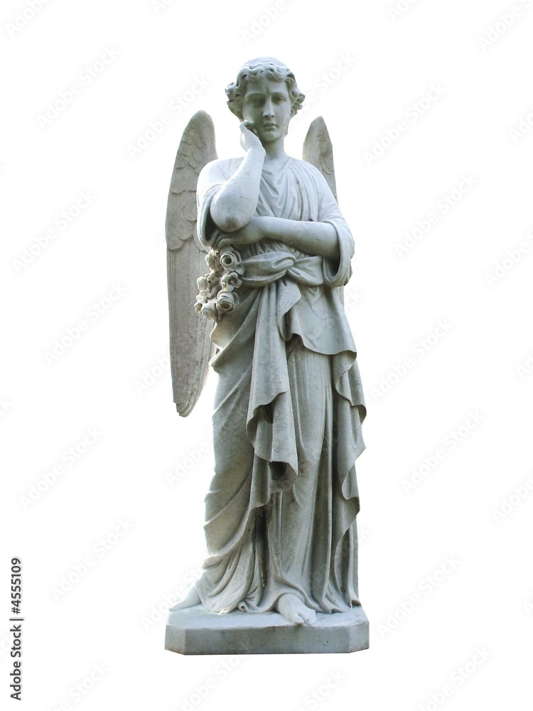 A Graveside Marble Angel.