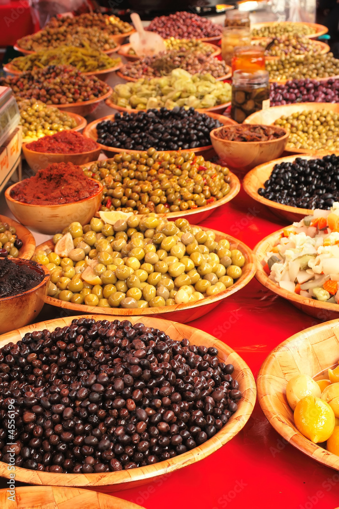 Olives at the market in Provence