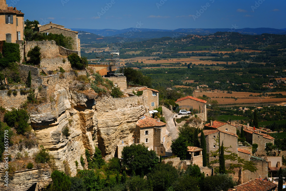 Ancient Medieval Hilltop Town of Gordes in France