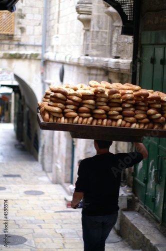 bread seller in Jerusalem